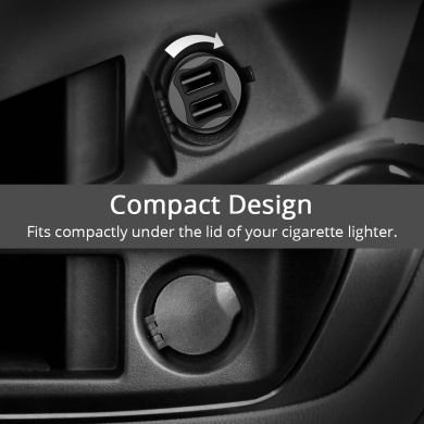 Автомобильное зарядное устройство Tronsmart C24 24W Dual USB Port