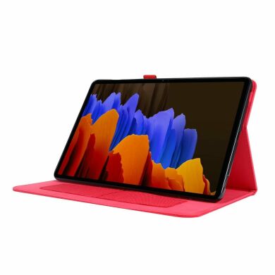 Чехол Deexe Cloth Style для Samsung Galaxy Tab S7 (T870.875) / S8 (T700/706) - Red