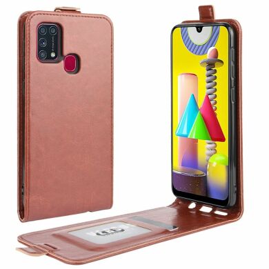 Чехол Deexe Flip Case для Samsung Galaxy M31 (M315) - Brown