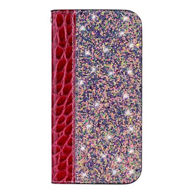 Чехол Deexe Glittery Crocodile для Samsung Galaxy A7 2018 (A750) - Red