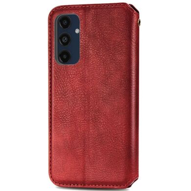 Чохол Deexe Rhombus Wallet для Samsung Galaxy A16 (A165) - Red