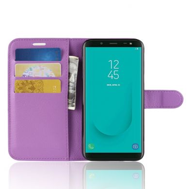 Чехол-книжка Deexe Book Type для Samsung Galaxy J6 2018 (J600) - Purple