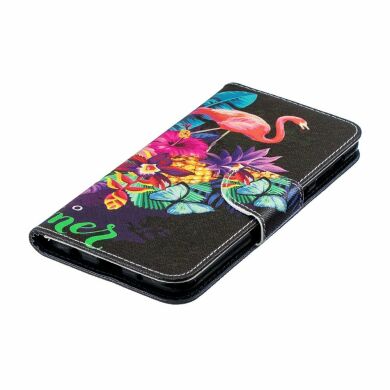 Чехол-книжка Deexe Color Wallet для Samsung Galaxy A10 (A105) - Flamingo and Pineapple