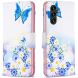 Чохол-книжка Deexe Color Wallet для Samsung Galaxy A16 (A165) - Butterfly and Flowers