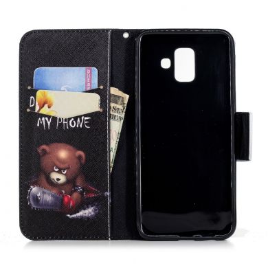 Чохол-книжка Deexe Color Wallet для Samsung Galaxy A6 2018 (A600) - Don`t Touch My Phone C