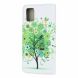 Чехол-книжка Deexe Color Wallet для Samsung Galaxy A71 (A715) - Green Flower Tree. Фото 3 из 6