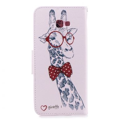 Чохол-книжка Deexe Color Wallet для Samsung Galaxy J4+ (J415), Giraffe Wearing Glasses