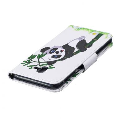 Чехол-книжка Deexe Color Wallet для Samsung Galaxy J6+ (J610) - Panda on Bamboo