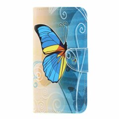 Чехол-книжка Deexe Color Wallet для Samsung Galaxy M20 (M205) - Blue Butterfly