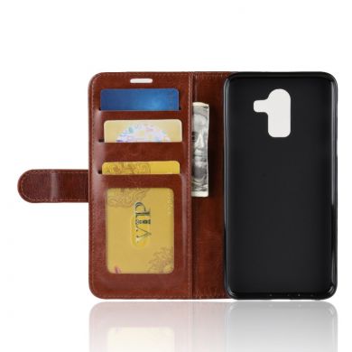 Чохол-книжка Deexe Wallet Style для Samsung Galaxy J8 2018 (J810), Brown