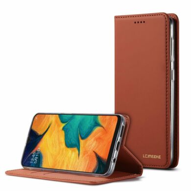 Чехол-книжка LC.IMEEKE LC-002 для Samsung Galaxy A30 (A305) / A20 (A205) - Brown