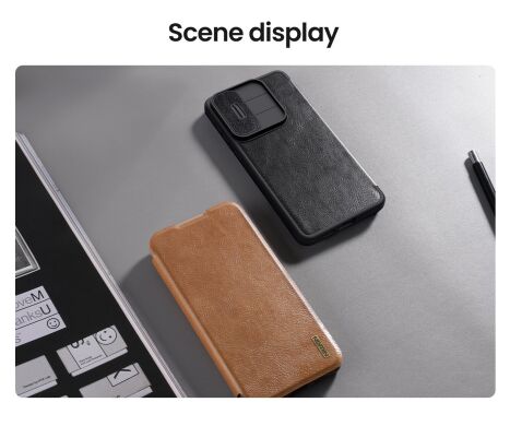 Чехол-книжка NILLKIN Qin Pro для Samsung Galaxy S25 Edge (S937) - Black