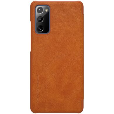 Чехол-книжка NILLKIN Qin Series для Samsung Galaxy S20 FE (G780) - Brown