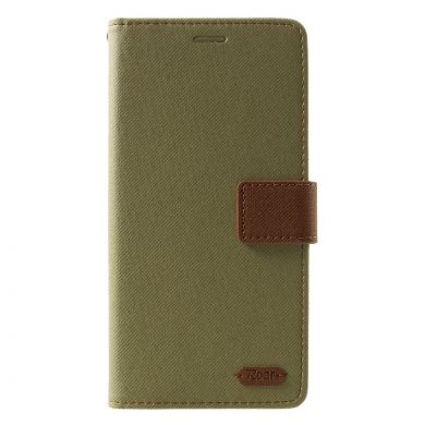 Чохол-книжка ROAR KOREA Cloth Texture для Samsung Galaxy J4+ (J415), Khaki