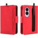 Чехол-книжка с карманами Deexe Wallet Stand (Pencil Slot) для Samsung Galaxy Fold 8 - Red. Фото 1 из 6