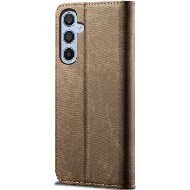 Чехол-книжка UniCase Jeans Wallet для Samsung Galaxy S24 FE (S721) - Khaki