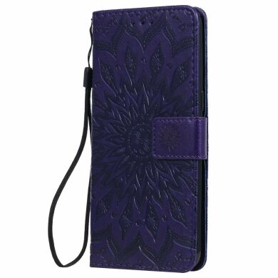 Чехол-книжка UniCase SunFlower Pattern для Samsung Galaxy A10s (A107) - Purple