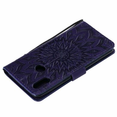 Чехол-книжка UniCase SunFlower Pattern для Samsung Galaxy A10s (A107) - Purple