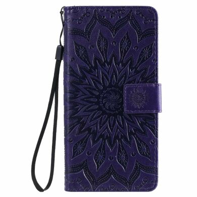 Чехол-книжка UniCase SunFlower Pattern для Samsung Galaxy A10s (A107) - Purple