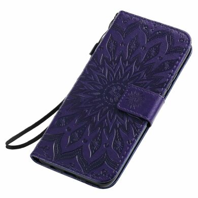 Чехол-книжка UniCase SunFlower Pattern для Samsung Galaxy A10s (A107) - Purple