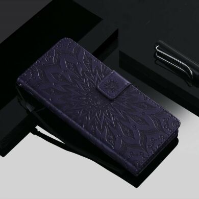 Чехол-книжка UniCase SunFlower Pattern для Samsung Galaxy A10s (A107) - Purple