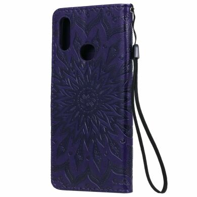 Чехол-книжка UniCase SunFlower Pattern для Samsung Galaxy A10s (A107) - Purple