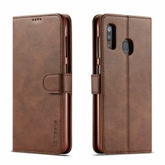 Чохол LC.IMEEKE Wallet Case для Samsung Galaxy A40 (А405), Coffee