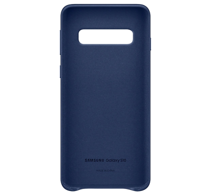 Чехол Leather Cover для Samsung Galaxy S10 (G973) EF-VG973LNEGRU - Navy