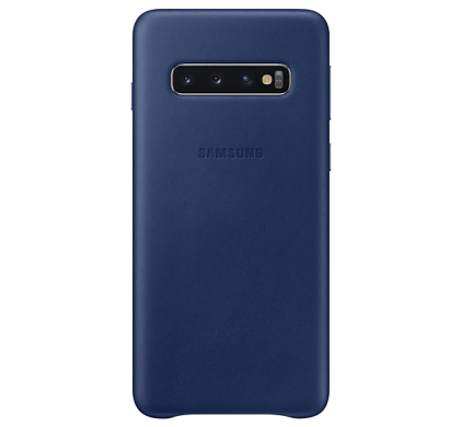 Чехол Leather Cover для Samsung Galaxy S10 (G973) EF-VG973LNEGRU - Navy