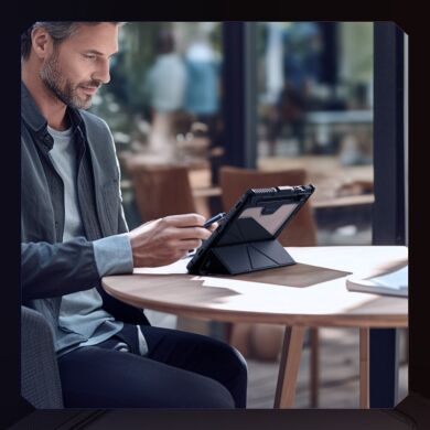 Чехол NILLKIN Bumper Leather Case Pro для Samsung Galaxy Tab S10 FE - Black