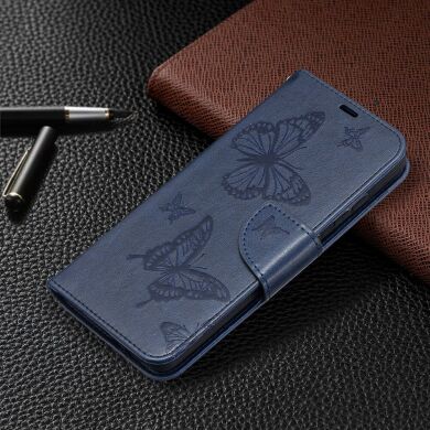 Чехол UniCase Butterfly Pattern для Samsung Galaxy A52 (A525) / A52s (A528) - Dark Blue