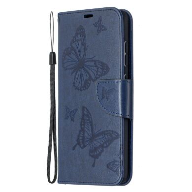 Чехол UniCase Butterfly Pattern для Samsung Galaxy A52 (A525) / A52s (A528) - Dark Blue