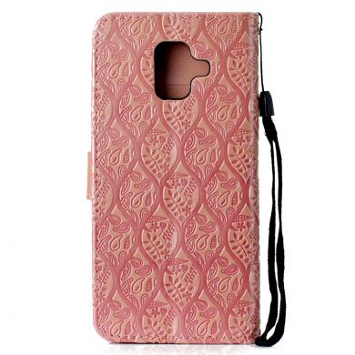 Чехол UniCase Leaf Wallet для Samsung Galaxy A6 2018 (A600) - Pink