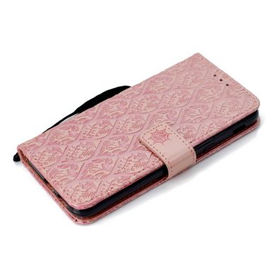 Чехол UniCase Leaf Wallet для Samsung Galaxy A6 2018 (A600) - Pink
