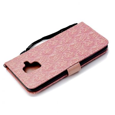 Чехол UniCase Leaf Wallet для Samsung Galaxy A6 2018 (A600) - Pink
