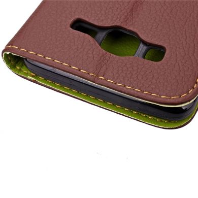 Чехол Deexe Leaf Buckle для Samsung Galaxy J7 (J700) / J7 Neo (J701) - Brown