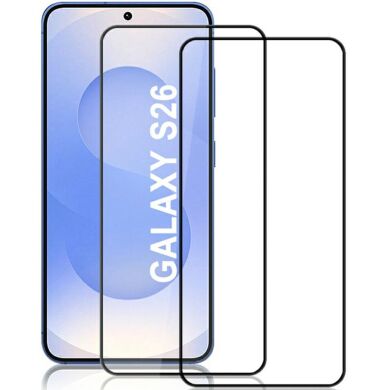 Комплект защитных стекол AMORUS Full Glue для Samsung Galaxy S26 - Black