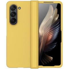 Пластиковый чехол Deexe Hinge Case для Samsung Galaxy Fold 6 - Yellow