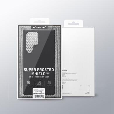 Пластиковый чехол NILLKIN Frosted Shield Pro для Samsung Galaxy S23 Ultra - Black