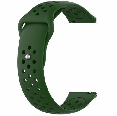 Ремешок Deexe Dot Style для часов с шириной крепления 20мм - Green