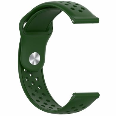 Ремешок Deexe Dot Style для часов с шириной крепления 20мм - Green