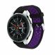 Ремешок Deexe Dual Color для Samsung Galaxy Watch 46mm / Watch 3 45mm / Gear S3 - Black / Purple. Фото 1 из 5