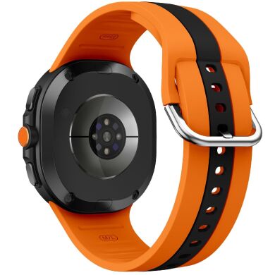 Ремешок Deexe Sport Strap для Samsung Galaxy Watch 8 (40/44mm) / 8 Classic - Orange / Black