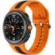 Ремешок Deexe Sport Strap для Samsung Galaxy Watch 8 (40/44mm) / 8 Classic - Orange / Black. Фото 2 из 6