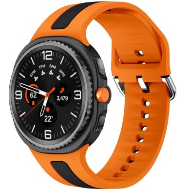 Ремешок Deexe Sport Strap для Samsung Galaxy Watch 8 (40/44mm) / 8 Classic - Orange / Black