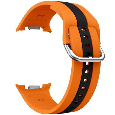 Ремешок Deexe Sport Strap для Samsung Galaxy Watch 8 (40/44mm) / 8 Classic - Orange / Black
