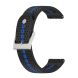 Ремешок Deexe Sport Style для часов с шириной крепления 20 мм - Black / Blue. Фото 2 из 10