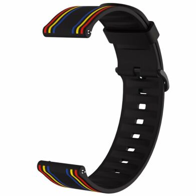 Ремінець Deexe Twill Color Strap для годинників з шириною кріплення 22мм - Black / Colorful