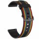 Ремешок Deexe Twill Color Strap для часов с шириной крепления 22мм - Black / Colorful. Фото 3 из 4