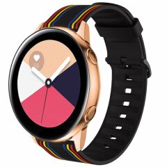 Ремешок Deexe Twill Color Strap для часов с шириной крепления 22мм - Black / Colorful